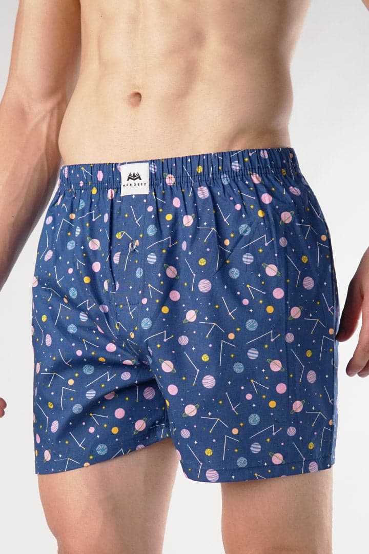 Geometric Woven Boxer Shorts - Mendeez PK 