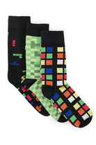 Pack of 3 – Printed Crew Socks - Mendeez PK 