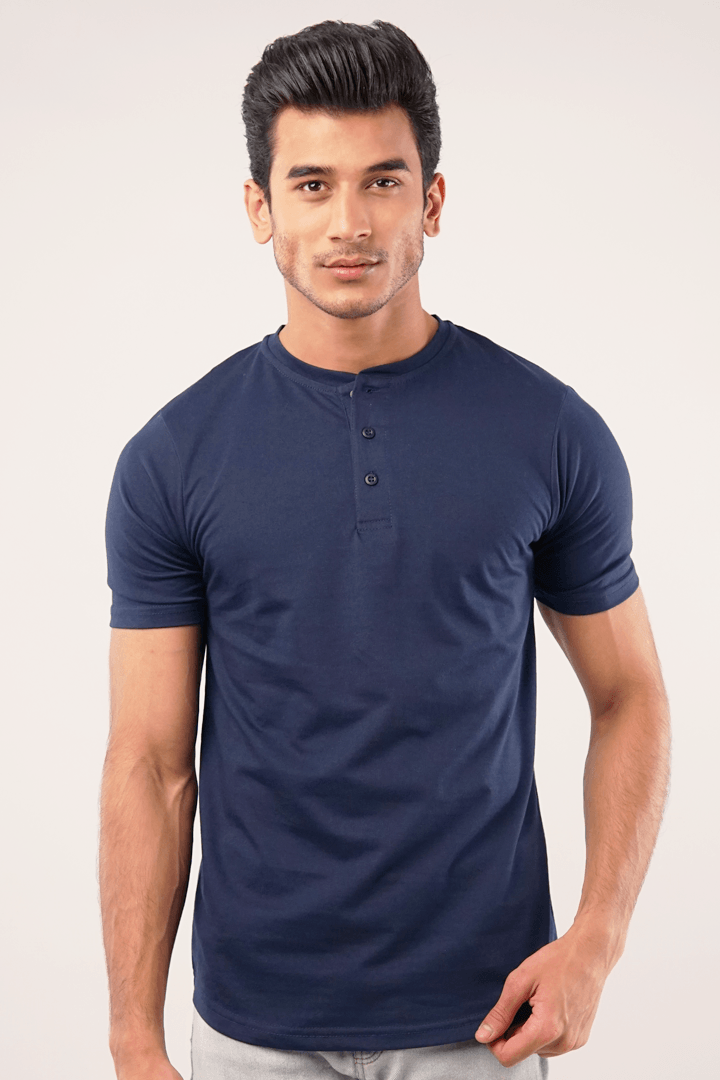 Rusch Short Sleeves Henley T-Shirt-MENDEEZ-T-Shirts