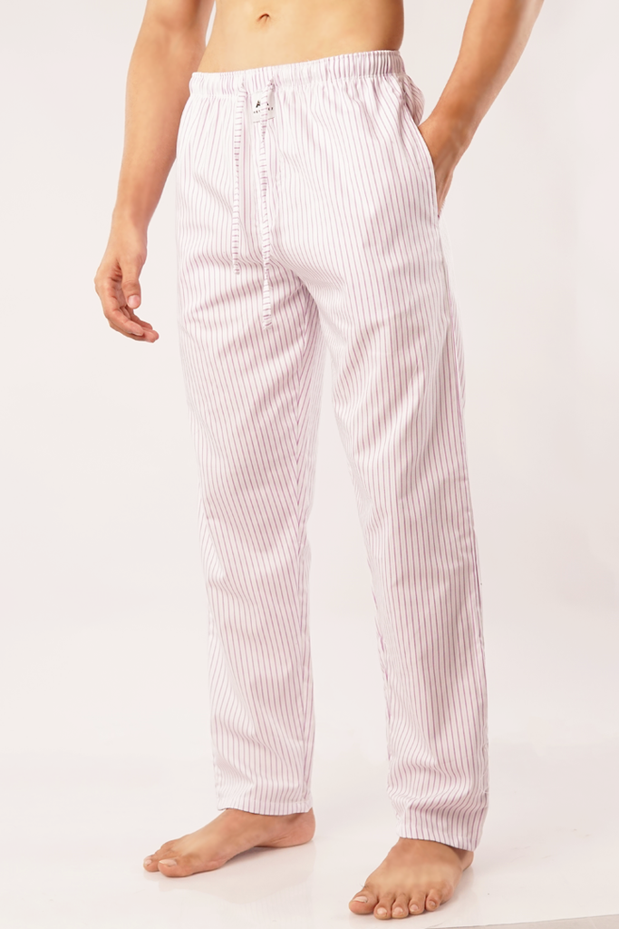 Rosy Striped Woven Pajama - Mendeez PK 