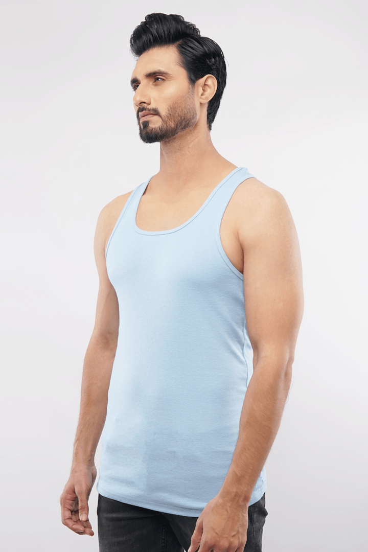 Pastel Blue Tank Top-MENDEEZ-Tanktops