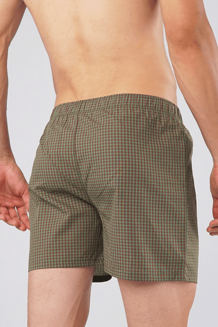 Gingham Woven Boxer Shorts - Mendeez PK 