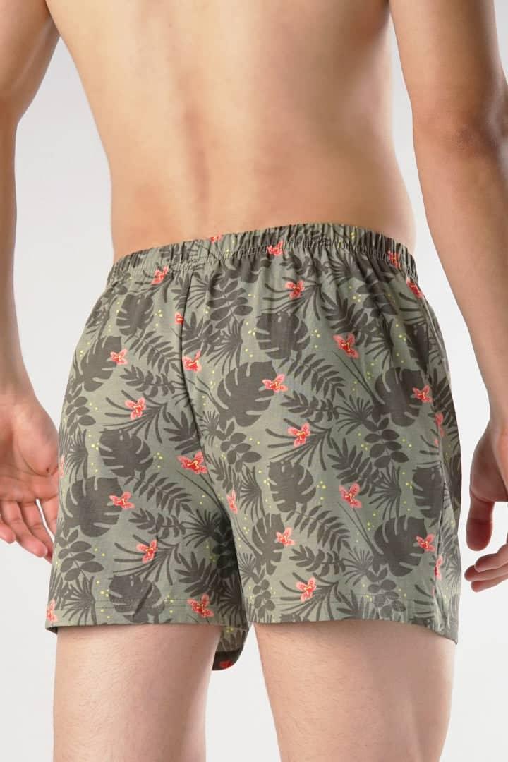 Tropical Pattern Jersey Boxer Shorts - Mendeez PK 