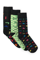 Pack of 3 – Printed Crew Socks - Mendeez PK 