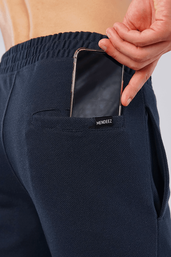 Pitch Black Pique Terry Shorts - Mendeez PK 