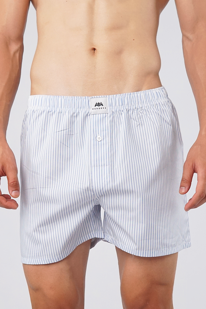 Icy Stripes Woven Boxer Shorts - Mendeez PK 