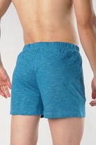 Ribbed Coral Blue Jersey Boxer Shorts - Mendeez PK 