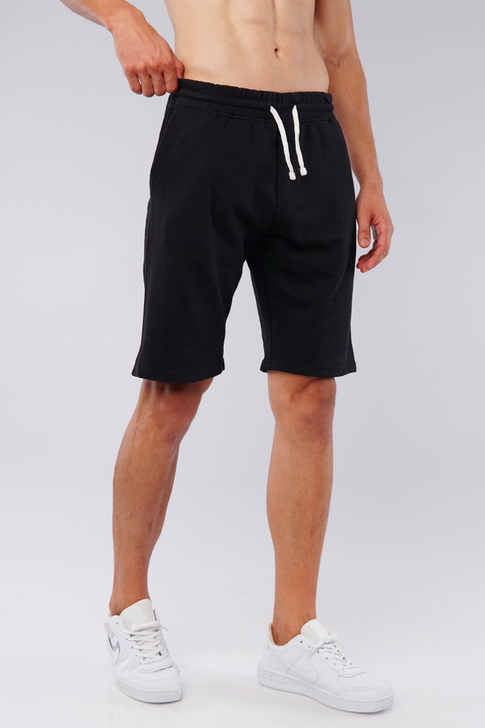 Pitch Black Terry Casual Shorts - Mendeez PK 