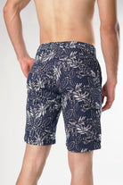 Navy Leaf Casual Shorts - Mendeez PK 