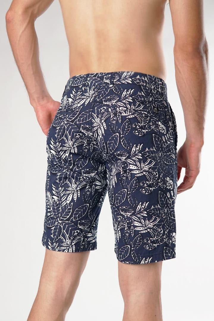 Navy Leaf Casual Shorts - Mendeez PK 