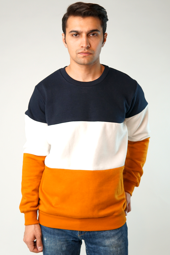 Spatter Color Block Sweatshirt - Mendeez PK 