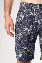 Navy Leaf Casual Shorts - Mendeez PK 