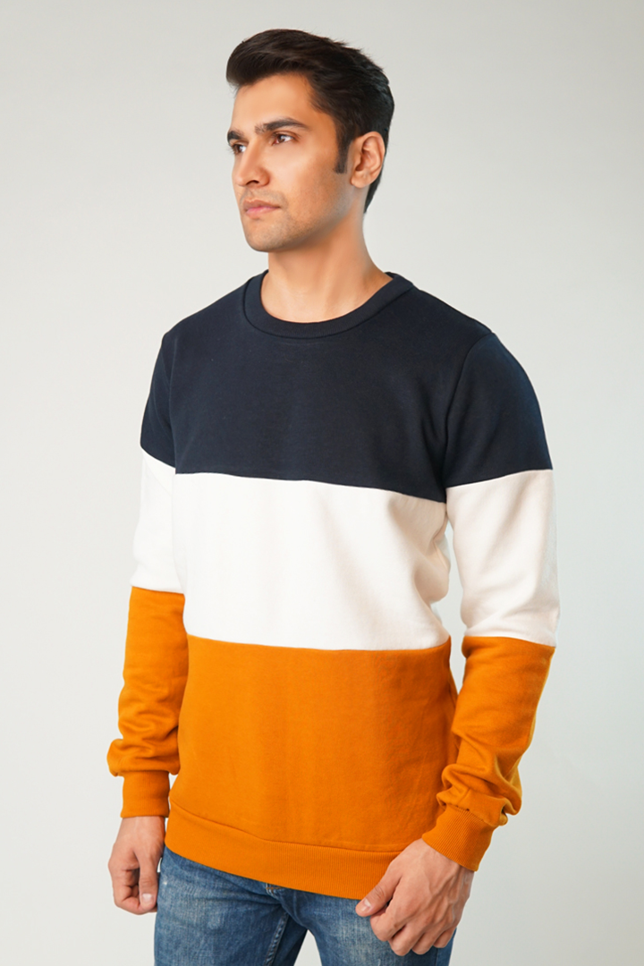 Spatter Color Block Sweatshirt - Mendeez PK 