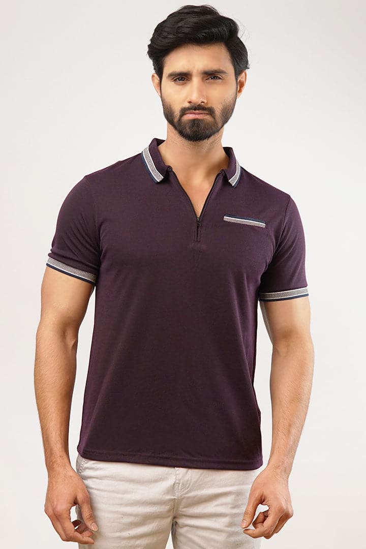 Purple Polo T-Shirt - Mendeez PK 