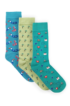 Pack of 3 – Printed Crew Socks - Mendeez PK 