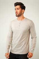 Stone Full Sleeve Henley T-Shirt - Mendeez PK 