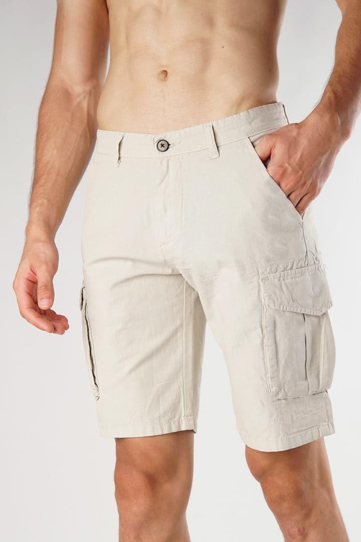 Beige Cargo Shorts - Mendeez PK 