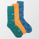 Pack of 3 – Printed Crew Socks (4316053569645)