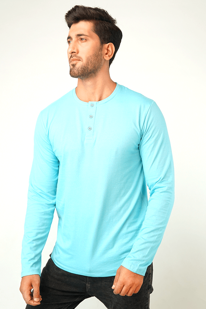 Pring Full Sleeve Henley T-Shirt - Mendeez PK 