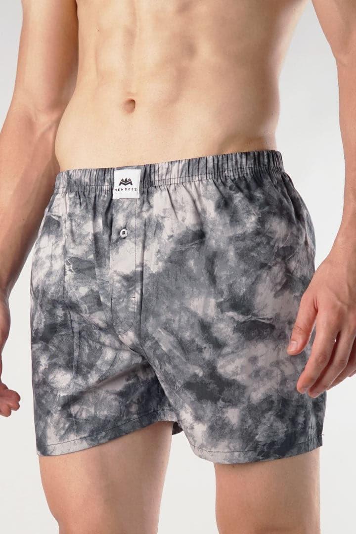 Charcoal Smoke Woven Boxer Shorts - Mendeez PK 