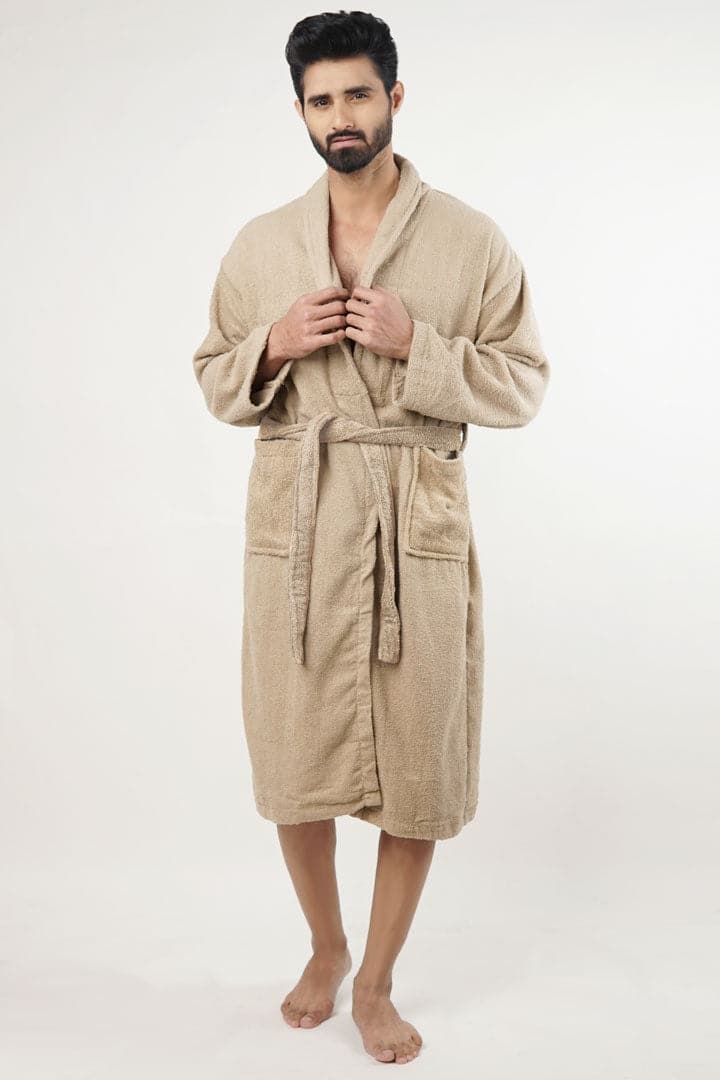 Nod Bathrobe - Beige - Mendeez PK 