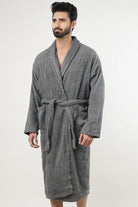 Budge Bathrobe - Dark Grey - Mendeez PK 