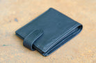 Black Leather Wallet Tri-Fold (1374306402413)