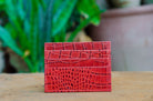 Red Leather Slim Card Holder (1374308171885)