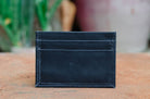 Black Leather Slim Card Holder (1374308532333)