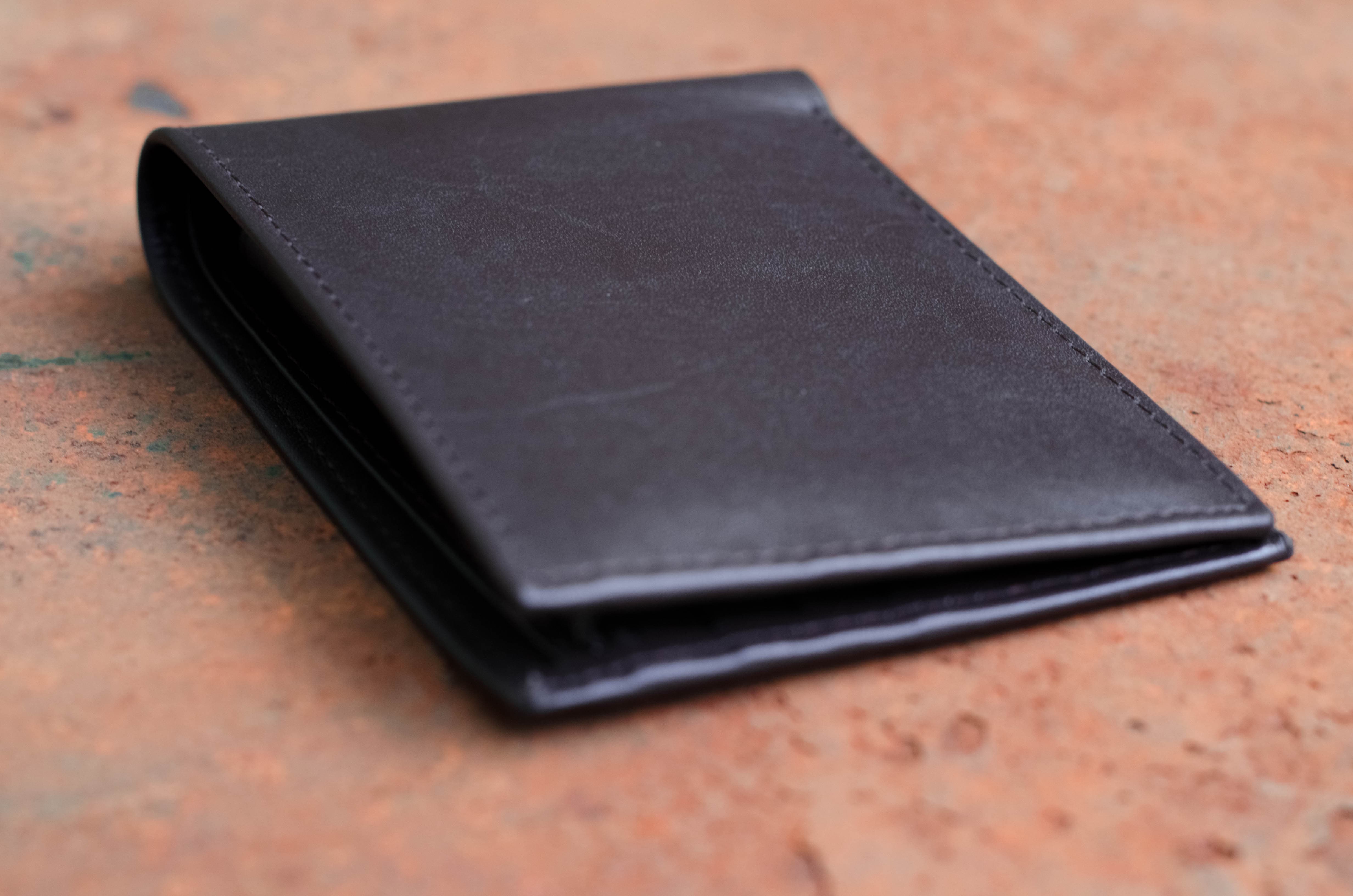 Brown Tri-Fold Leather Slim Wallet (1374308630637)