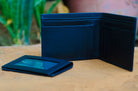 Black Soft Leather Wallet 2 piece (1374315446381)