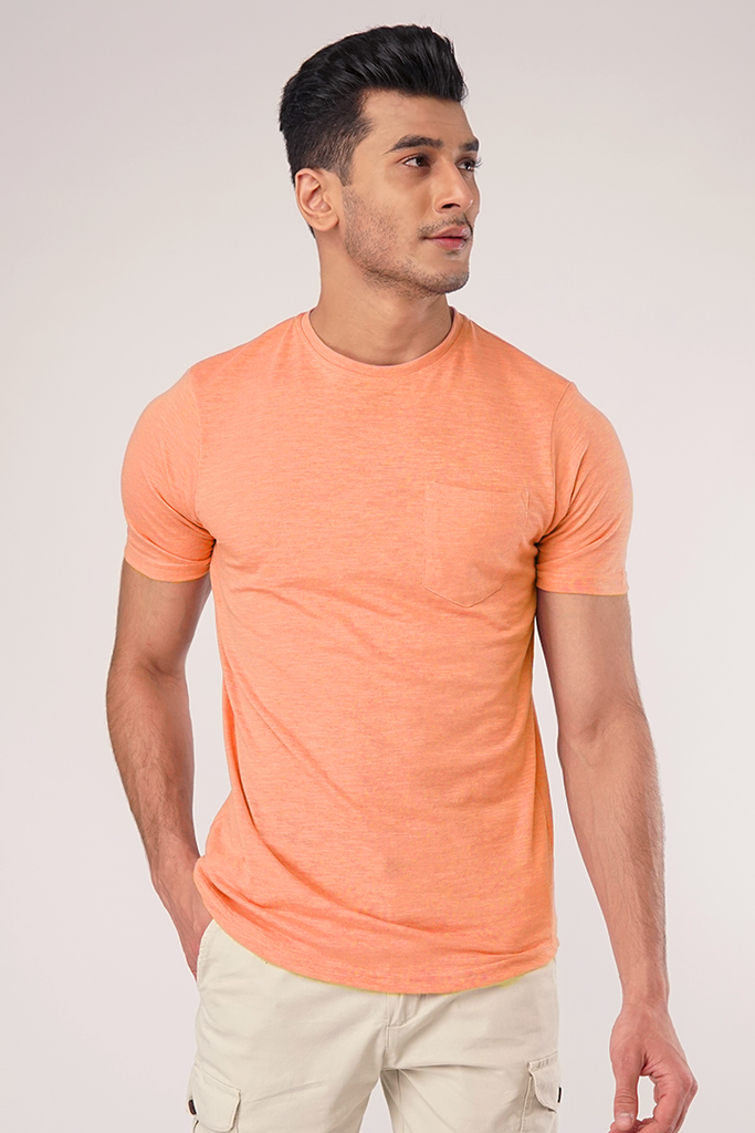 Peachy Half Sleeve Pocket T-Shirt - Mendeez PK 
