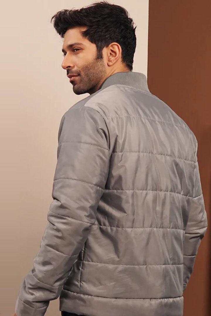 Smoky Gray Puffer Jacket - Mendeez PK 