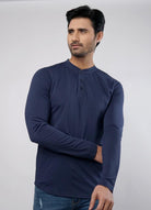 Aegean Full Sleeves Henley Tshirt-MENDEEZ-T-Shirts