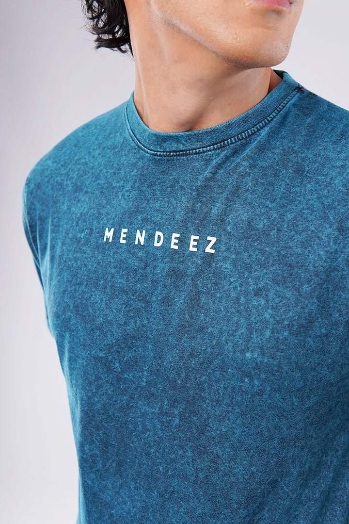 Azure Blue T-shirt-MENDEEZ-T-Shirts