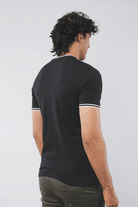 Rich Black Henley T-shirt - Mendeez PK 