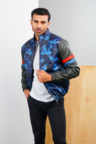 The Peacoat Printed Bomber Jacket - Mendeez PK 