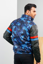 The Peacoat Printed Bomber Jacket - Mendeez PK 