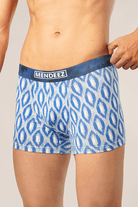 Blue Diagonal Boxer Trunk-MENDEEZ-Trunks