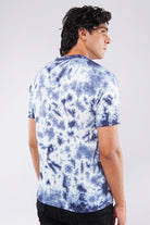 Blue Frost Tie and Dye T-shirt-MENDEEZ-T-Shirts