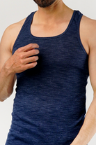 Albescent Tank Top - Textured Blue - Mendeez PK 