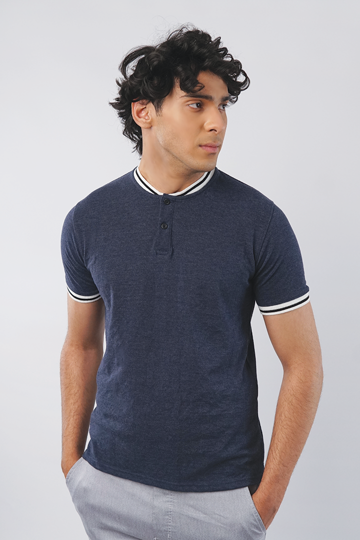 Bitumen Henley T-shirt - Mendeez PK 