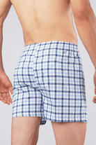 Blues Woven Boxer Shorts-MENDEEZ-Boxers