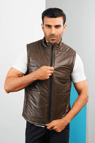Bronzer Moondust Sleeveless Puffer Jacket-MENDEEZ-Jackets
