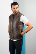 Bronzer Moondust Sleeveless Puffer Jacket-MENDEEZ-Jackets