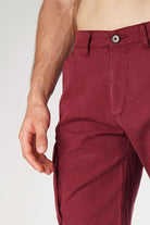 Burgundy Cargo Shorts-MENDEEZ-Shorts