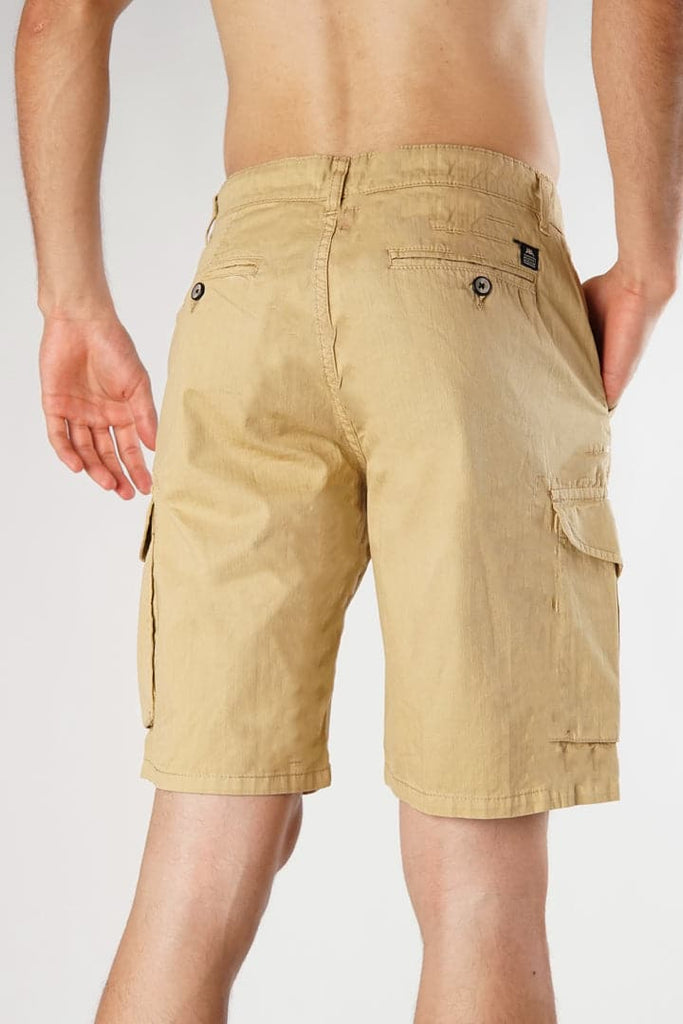 Camel Cargo Shorts-MENDEEZ-Shorts
