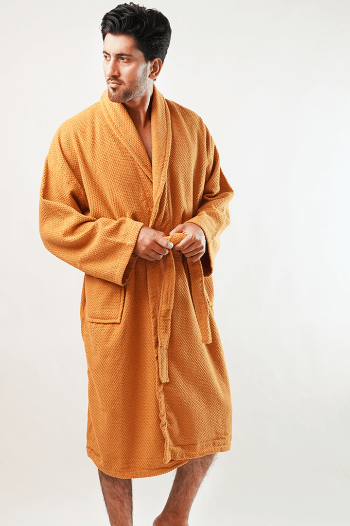 Campero Bathrobe - Mustard - MENDEEZ (4789728182381)