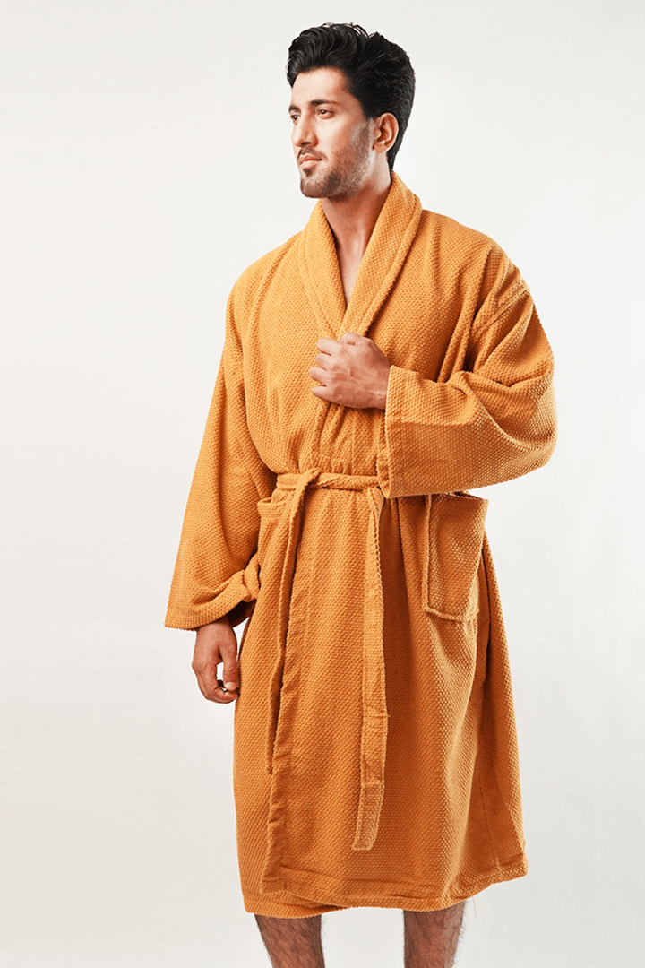 Campero Bathrobe - Mustard - MENDEEZ (4789728182381)