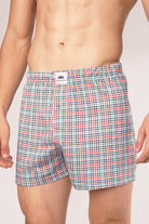 Checked Jersey Boxer Shorts-MENDEEZ-Boxers